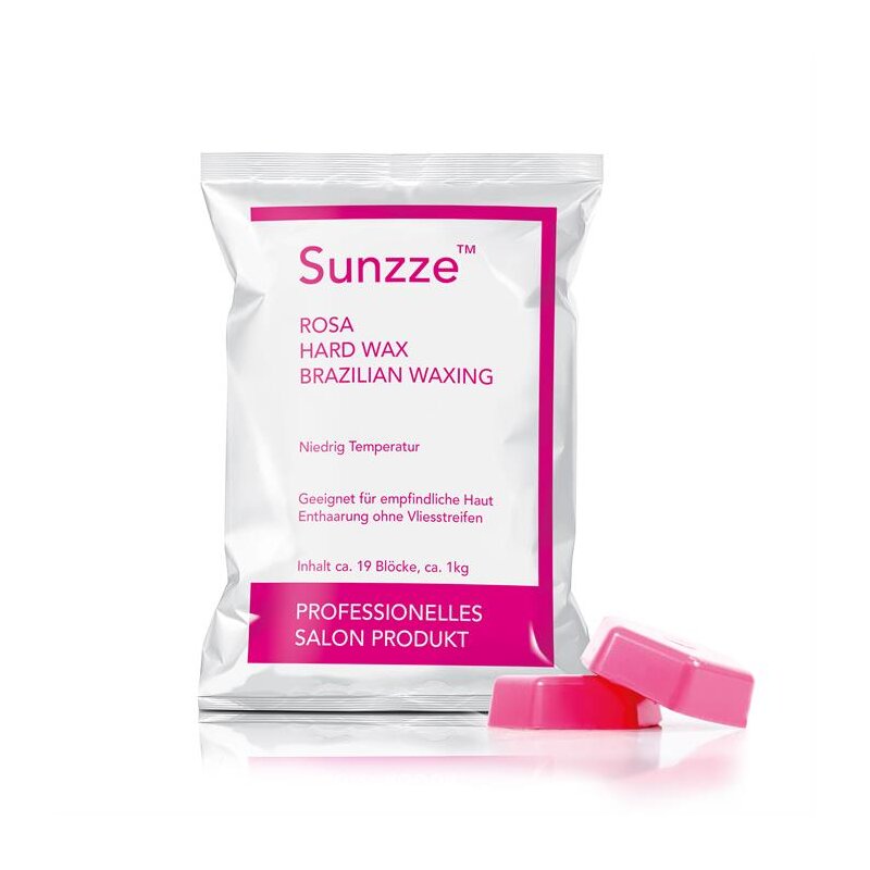 Sunzze wax blocks for intimate areas and armpits, ROSE, 1 kg