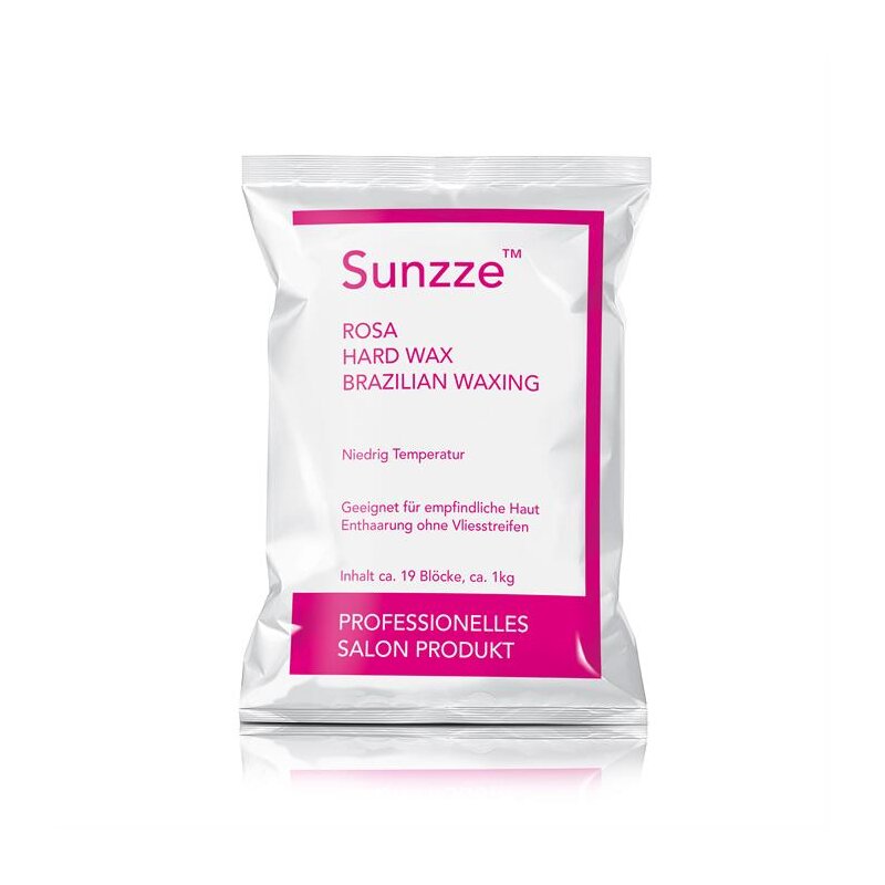 Sunzze waxblokken voor intieme zones en oksels, ROSE, 1 kg