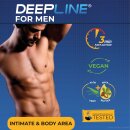 Deepline NEW body and intimate area depilatory cream for men extra gentle hair removal aloe vera & shea butter, 100 ml
