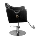 Hair system styling chair 0-90 black