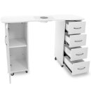 Desk 2027 zp white with drawer and door unit