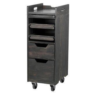 Hairdresser trolley wood 991 grey