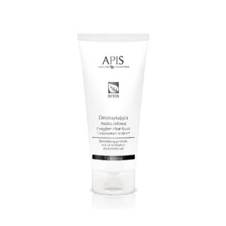 apis detoxifying gel mask with bamboo charcoal and ionized silver 200ml