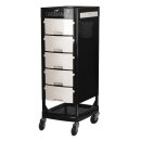 Gabbiano hairdressing trolley ft65 black/white