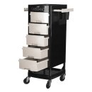 Gabbiano hairdressing trolley ft65 black/white