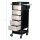 Gabbiano hairdressing trolley ft65 black/white