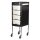 Gabbiano hairdressing trolley ft65-1 black/white