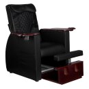 Foot care chair pedicure spa with back massage function azzurro 101 black