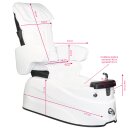 Foot care chair pedicure spa as-122 white with massage...