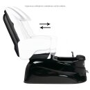 Foot care chair pedicure spa as-122 white-black with massage function