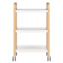 Cosmetic trolley hs09 wood - white
