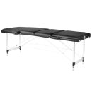 Folding massage table alu comfort 3-part black