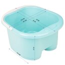 Foot bath bowl with massage rollers