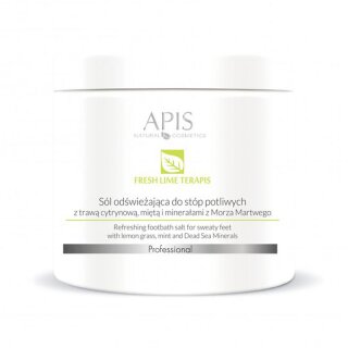 apis frisches Limetten-Terapis-Salz zum Schwitzen der Füße mit Zitronengras 650g