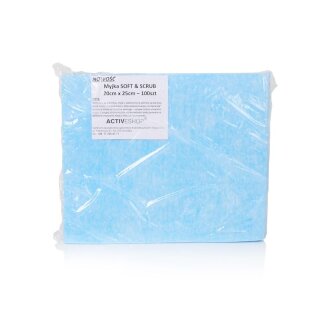 Disposable washcloths for cosmetic treatments 100 pcs. Soft & scrub 20x25cm