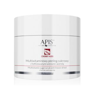 Apis multivitamin sugar scrub with freeze-dried cherries and acerola 220g