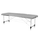 Folding massage table aluminum comfort 3 parts grey