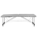 Folding massage table aluminum comfort 2 parts grey