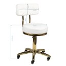Cosmetic stool gold am-961 white
