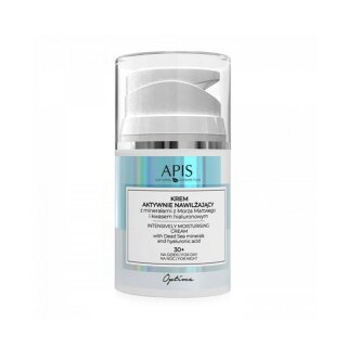 apis optima, active moisturizing cream with Dead Sea minerals and hyaluronic acid, day and night 30+, 50ml