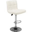 Bar stool m06 quilted adjustable white