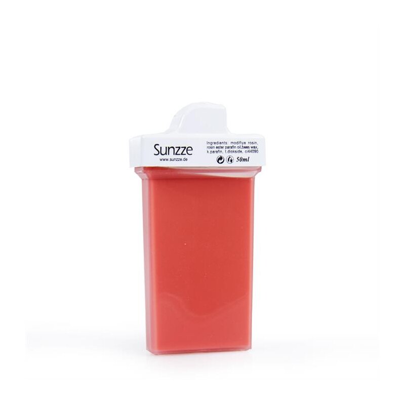 Sunzze Rosa Wachspatrone mit kleinem medium Aufsatz 50 ml