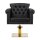 Gabbiano hairdressing chair Berlin black and gold