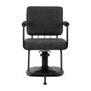 Gabbiano hairdressing chair Catania Loft Old leather black