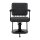 Gabbiano hairdressing chair Catania Loft Old leather black