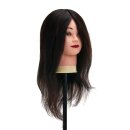 Gabbiano training head hairdresser WZ1 natural hair, color 1#, length 16"