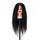 Gabbiano Friseur-Trainingskopf WZ1 mit echtem Haar, Farbe 1#, Länge 20"