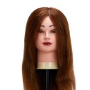 Gabbiano Friseur-Trainingskopf WZ1 mit echtem Haar, Farbe 4#, Länge 20"