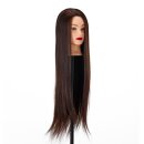 Gabbiano Kapperstrainingshoofd WZ2 met synthetisch haar, kleur 4#, lengte 24"