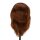 Gabbiano hairdressing practice head from WZ3 with natural hair, color 4#, length 8"