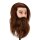 Gabbiano hairdressing practice and beard head WZ4 with natural hair, color 4#, length 8"+6"