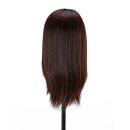 Gabbiano training head with hairdressers beard hair WZ4, synthetic hair, color 4#, length 8"+6"