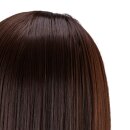Gabbiano Trainingskopf mit Friseurbarthaar WZ4, synthetisches Haar, Farbe 4#, Länge 8"+6"