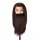 Gabbiano training head with hairdressers beard hair WZ4, synthetic hair, color 4#, length 8"+6"