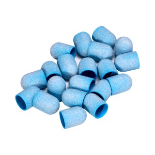 Exo blau med Schleifkappe 13mm /150 20pcs Hartkappe