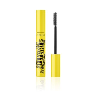 CLARESA FLYGIRL COMB&CURL curler mascara for curling and volumizing eyelashes 10g