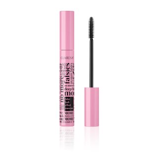 Claresa NO MORE FALSIES DEEP BLACK thickening mascara artificial eyelashes effect super black 10 g