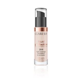 2W1 concealer en foundation LIQUID PERFECTION 103 COOL MEDIUM 34g Claresa