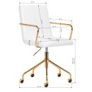 Cosmetic chair QS-OF211G White