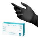 All4med disposable diagnostic gloves made of nitrile black l 10 x 100 pieces