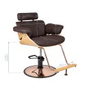 Gabbiano styling chair Florence brown