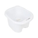 Foot bath bowl with massage rollers whitish