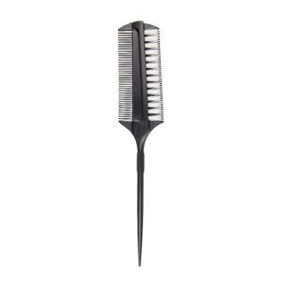 Hair coloring brush with comb d-04