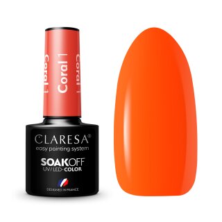 CLARESA gel polish CORAL 001 -5g