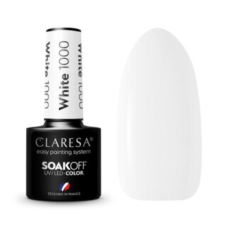 CLARESA gel polish WHITE 1000 -5g
