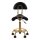 COSMETIC STOOL 6001G GOLD BLACK